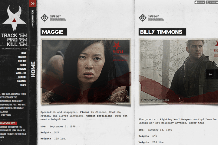 TRACK EM, FIND EM, KILL EM website preview